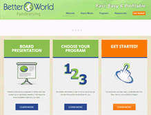 Tablet Screenshot of betterworldfundraising.com